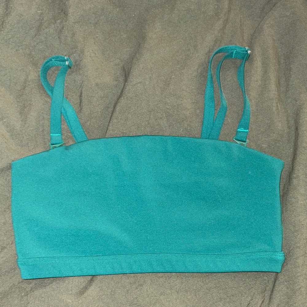 Elegant Teal Bandeau Bralette